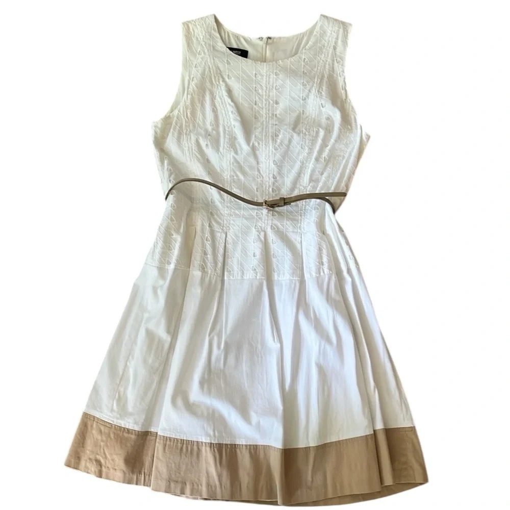 Nine West Fit and Flare Sleeveless Dress Size 6